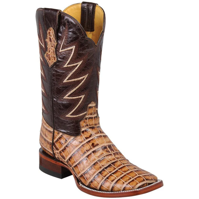 Botas de Cocodrilo Grabado Horma Rodeo Cuadrada