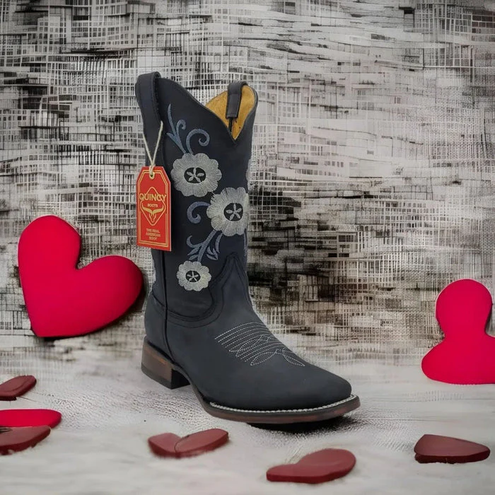 Botas de Cuero con Flores para Mujer en Horma Rodeo - Image 3