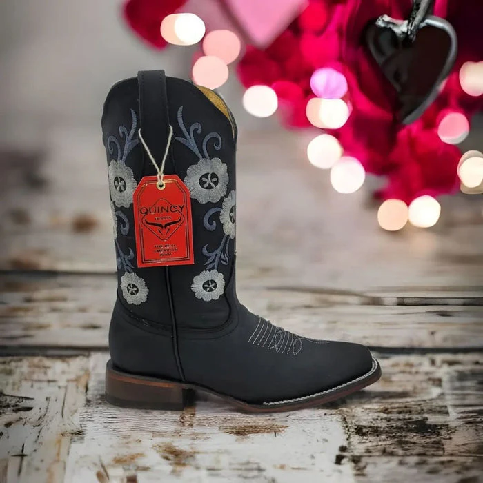 Botas de Cuero con Flores para Mujer en Horma Rodeo - Image 6