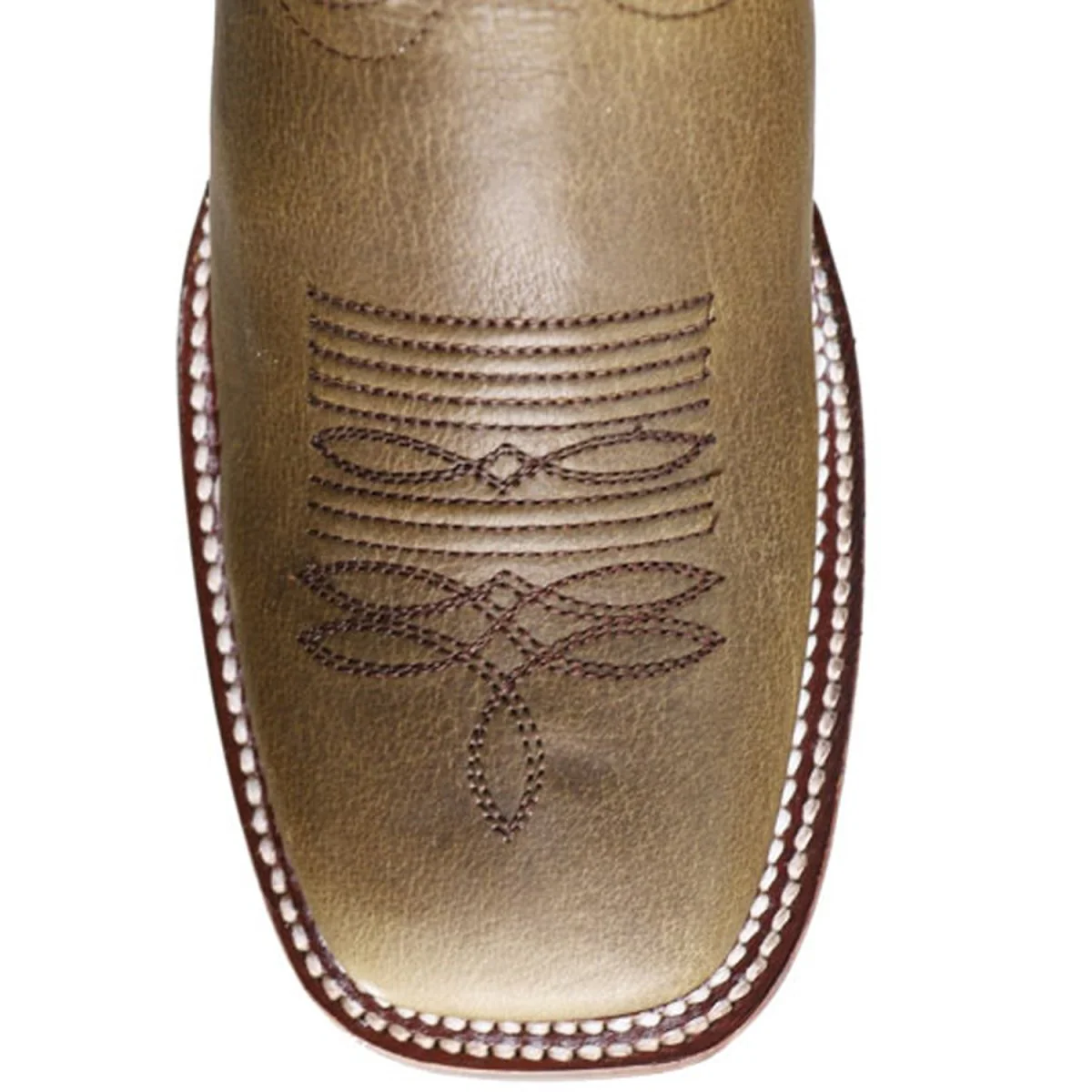 Botas de Cuero Rage Horma Rodeo Cuadrada para Dama Color Miel - Image 3