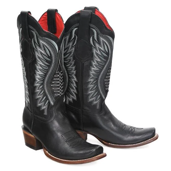 Botas de Cuero Vergel Horma Dubai para Dama Color Negro