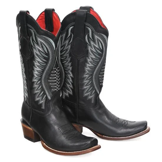 Botas de Cuero Vergel Horma Dubai para Dama Color Negro