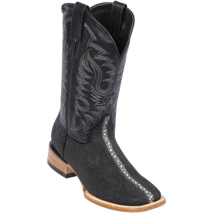 Botas de Mantarraya PC Grabada Horma Rodeo Cuadrada - Image 5