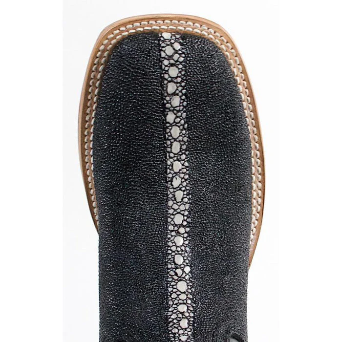 Botas de Mantarraya PC Grabada Horma Rodeo Cuadrada - Image 6