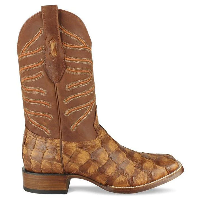 Botas de Pescado Pirarucu Original en Horma Rodeo Cuadrada - Image 2