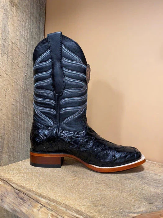 Botas de Pescado Pirarucu Original en Horma Rodeo Cuadrada LAB - Image 4