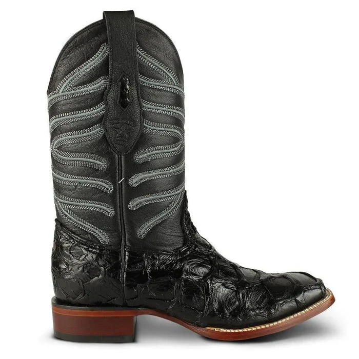 Botas de Pescado Pirarucu Original en Horma Rodeo Cuadrada LAB - Image 5