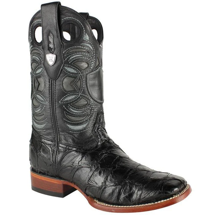 Botas de Pescado Pirarucu Original en Horma Rodeo Cuadrada WW - Image 2