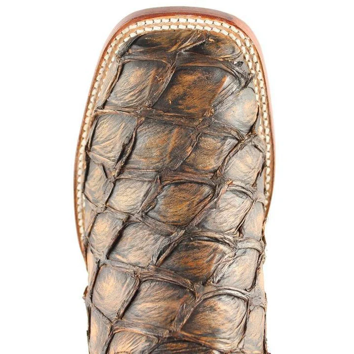 Botas de Pescado Pirarucu Original en Horma Rodeo Cuadrada - Image 4