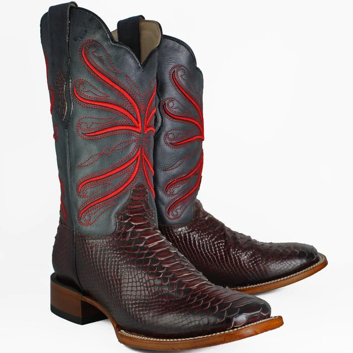Botas de Piton Grabado Horma Rodeo Cuadrada - Image 4