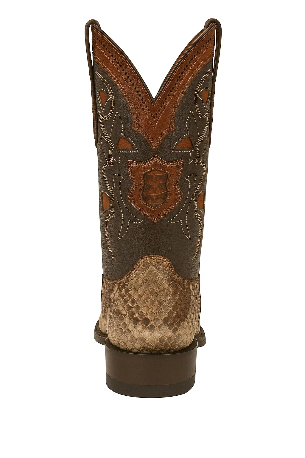Botas de Piton Original Horma Europea Cuadrada Color Arena - Image 3