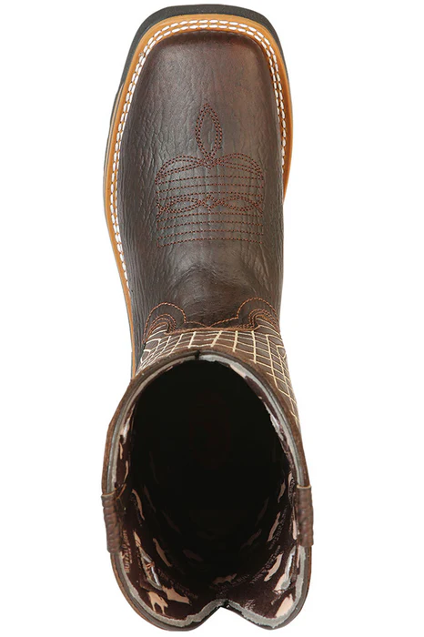 Botas de Trabajo de Cuero Original Horma Rodeo Color Cafe GEN - Image 3