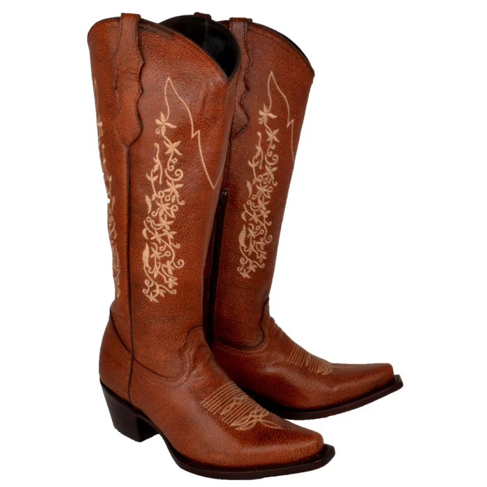 Botas de Cuero Original para Mujer Color Shedron WD