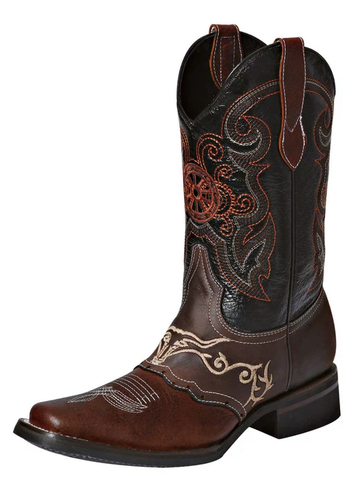 Botas Vaqueras de Cuero de Bisonte Original Horma Rodeo GEN - Image 2