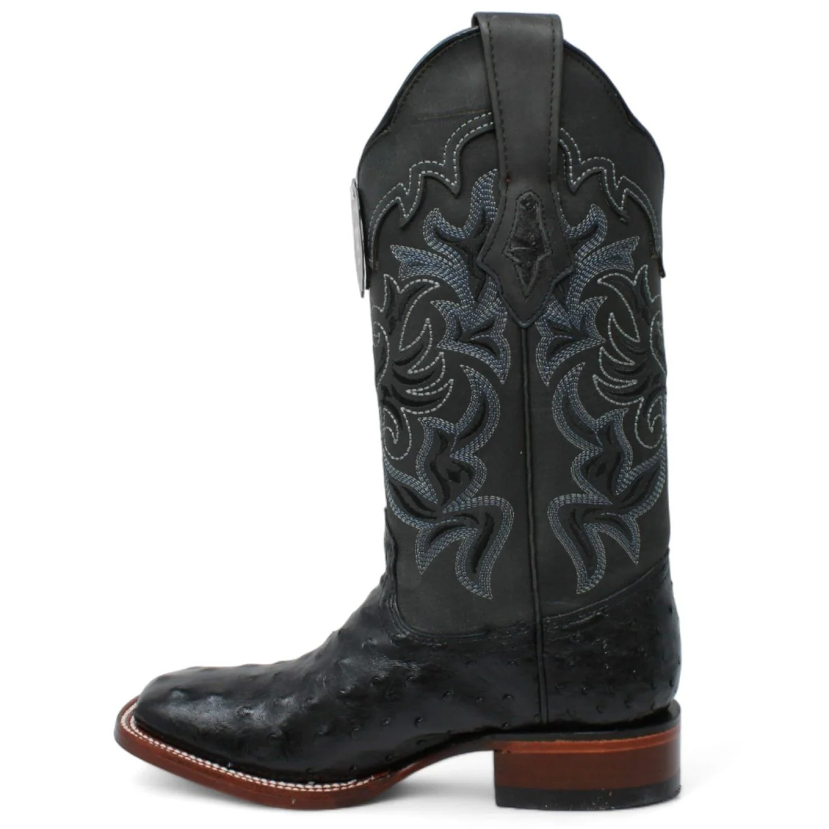Botas de Avestruz Original en Punta Cuadrada para Dama LAB-3220305 - Image 3