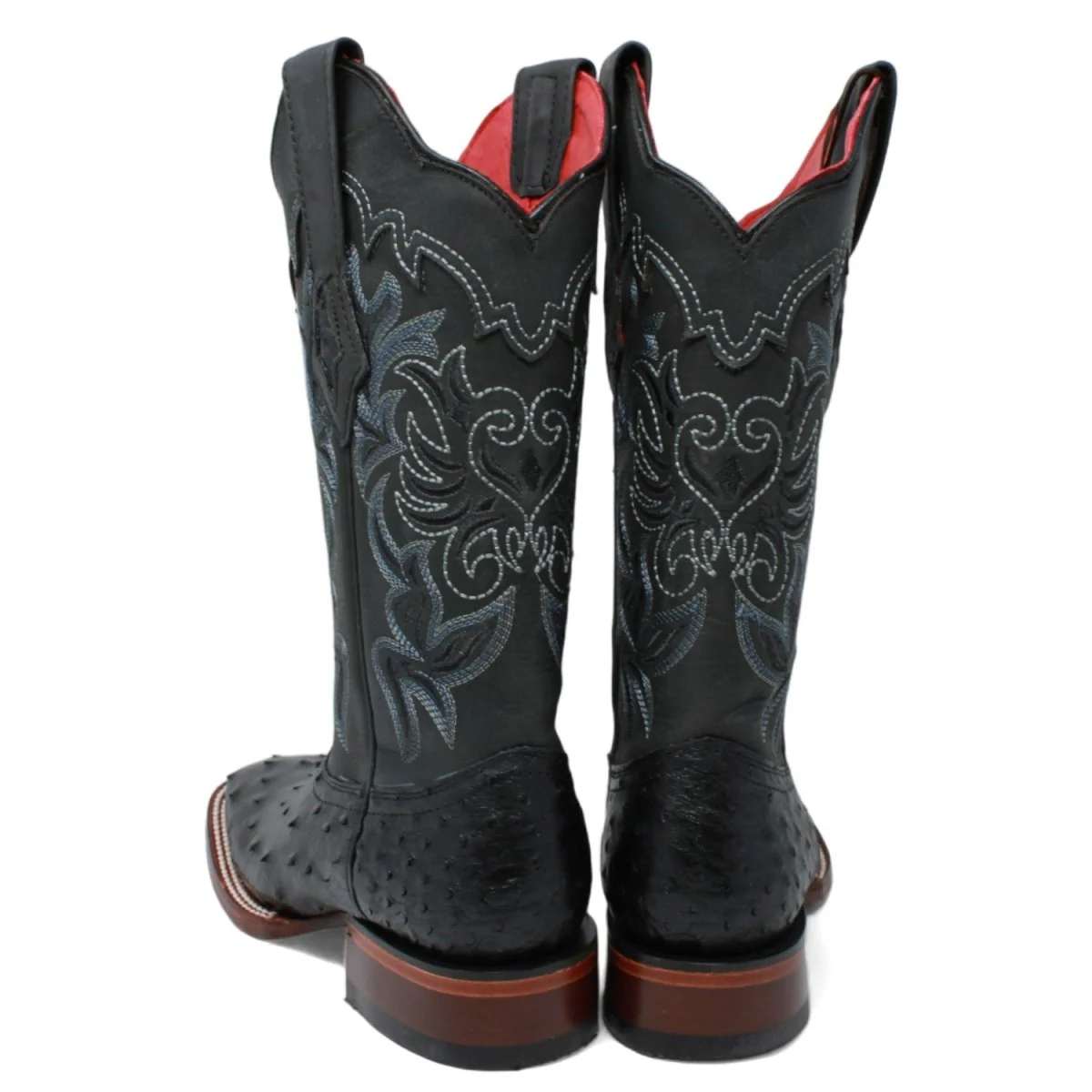 Botas de Avestruz Original en Punta Cuadrada para Dama LAB-3220305 - Image 5