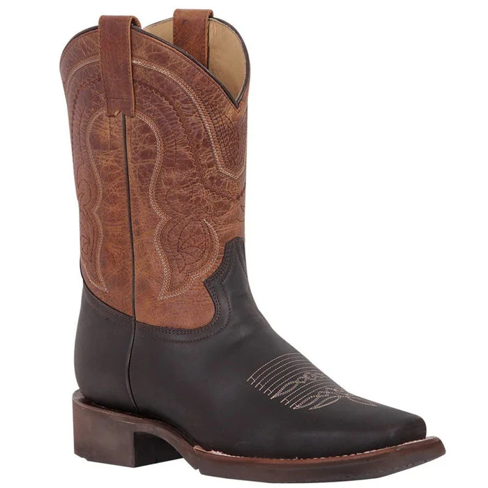 Botas Vaqueras de Cuero Crazy Horma Rodeo Color Chocolate GEN