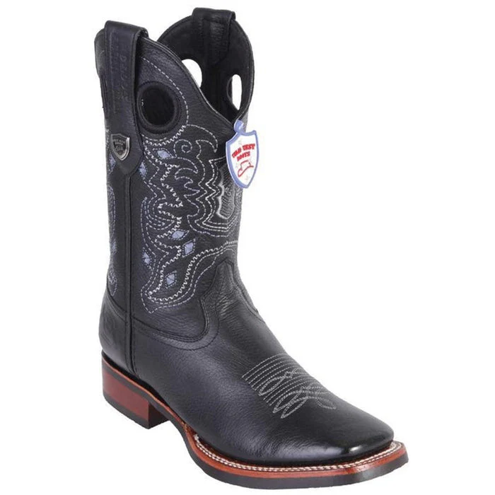 Botas Vaqueras de Cuero Original Horma Rodeo Suela de Hule