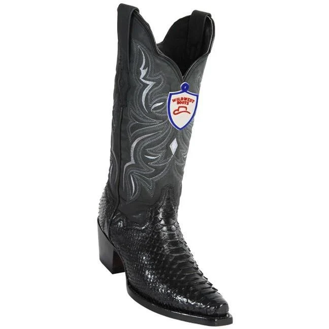 Botas Vaqueras de Piton Original en Punta Recortada para Dama WW