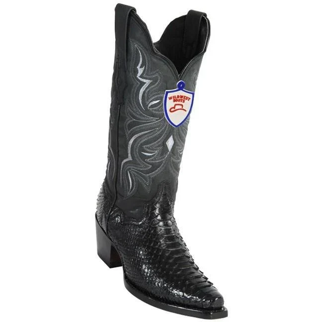 Botas Vaqueras de Piton Original en Punta Recortada para Dama WW
