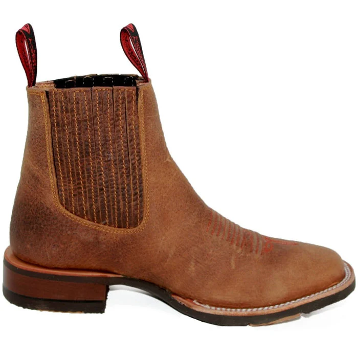 Botin Charro Quincy con Punta Cuadrada y Suela de Hule - Image 3