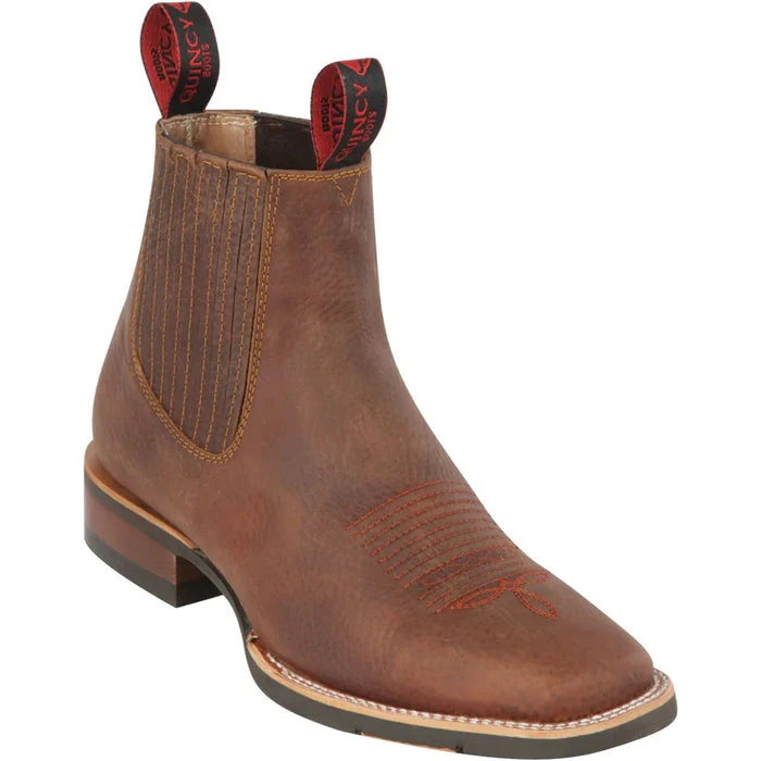 Botin Charro Quincy con Punta Cuadrada y Suela de Hule - Image 5