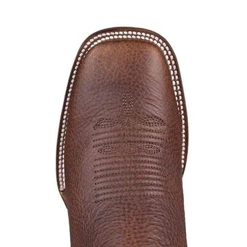 Botines Charros de Cuero Rage Punta Cuadrada Color Nuez - Image 6