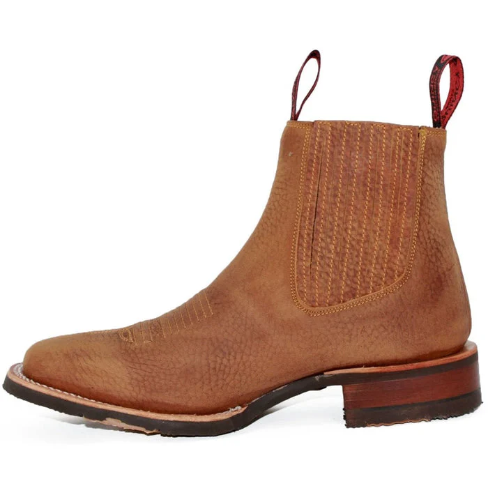 Botines Charros Quincy con Punta Cuadrada y Suela de Hule - Image 2