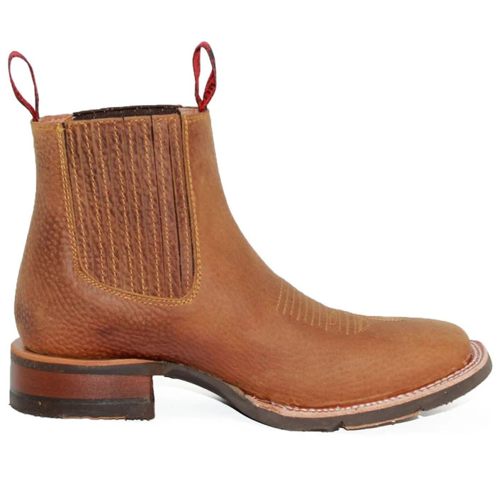 Botines Charros Quincy con Punta Cuadrada y Suela de Hule - Image 3