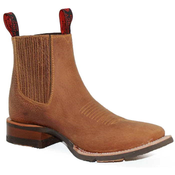 Botines Charros Quincy con Punta Cuadrada y Suela de Hule - Image 4