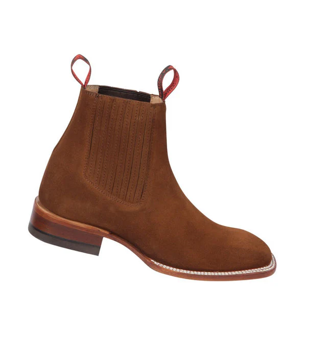 Botin Charro Quincy Nobuck con Punta Cuadrada - Image 2
