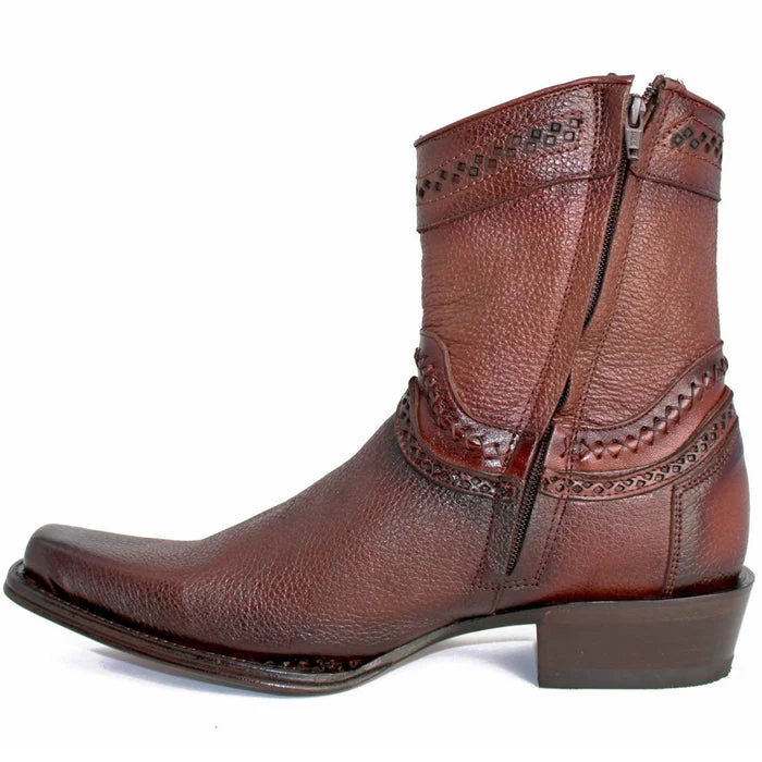 Botines de Cuero Original Punta Europea Cafe LAB - Image 3