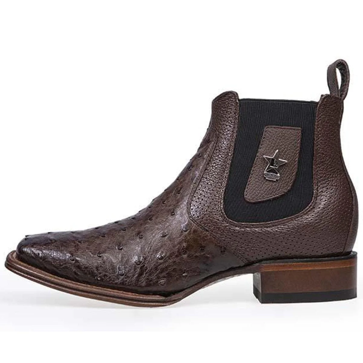 Botin Vaquero de Avestruz Original Horma Cuadrada LAB-82BV0359 - Image 2