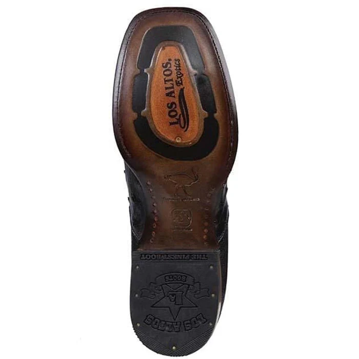 Botin Vaquero de Avestruz Original Horma Cuadrada LAB - Image 6