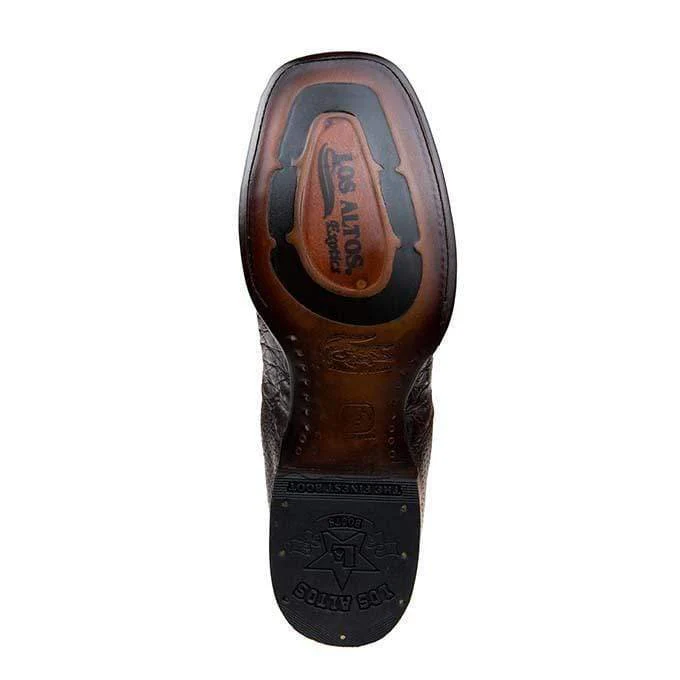 Botin Vaquero de Cocodrilo Caiman Panza Original Horma Cuadrada 82BV8207 - Image 3