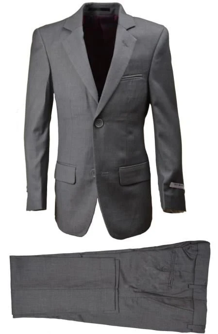 Boys Husky Suit Light Gray Boy'S Suit Perfect For Toddler Suit Wedding Attire Outfits