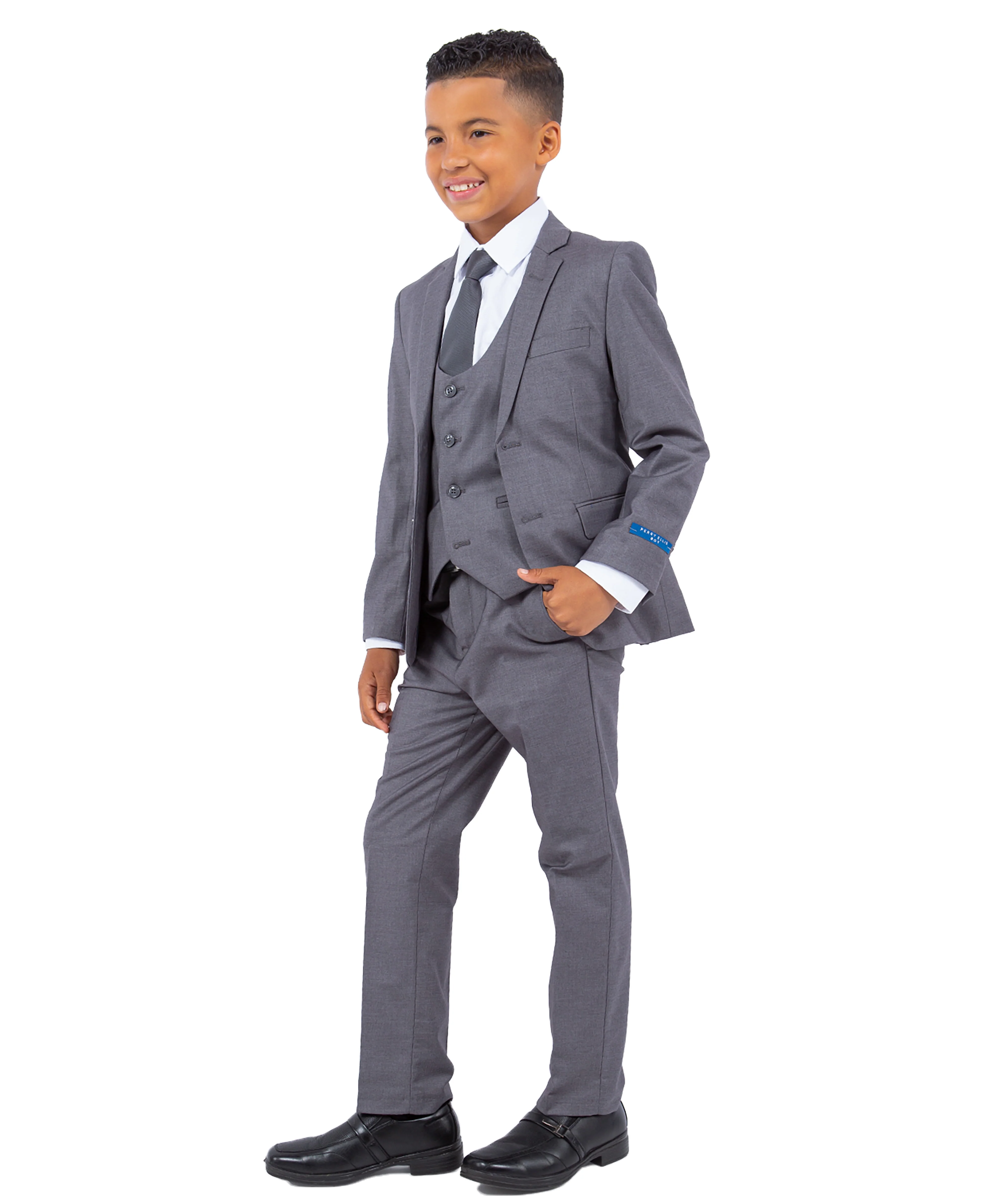 Perry Ellis Boys Suit Medium Grey - Image 2