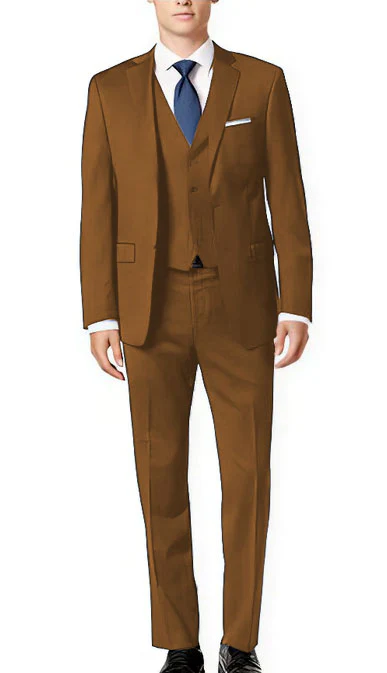 Brand: Caravelli Collezione Suit - Caravelli Suit - Caravelli Italy Caravelli Men'S 3-Piece Slim Fit 2-Button Midnight Blue Vested Dress Suit Set - Image 3