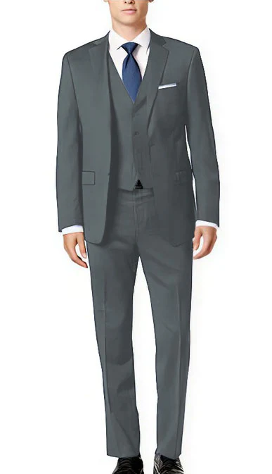 Brand: Caravelli Collezione Suit - Caravelli Suit - Caravelli Italy Caravelli Men'S 3-Piece Slim Fit 2-Button Midnight Blue Vested Dress Suit Set - Image 9