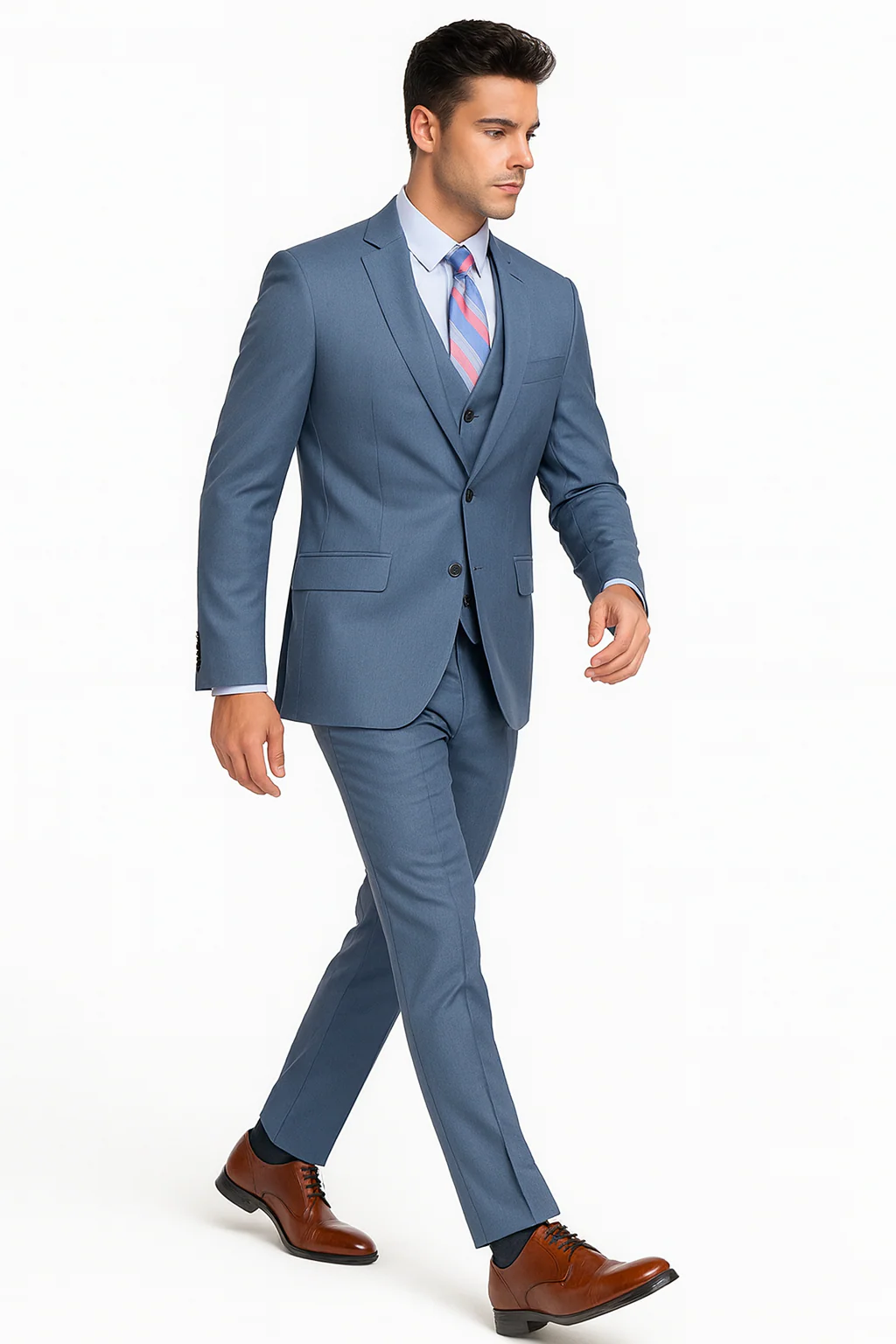 Brand: Caravelli Collezione Suit - Caravelli Suit - Caravelli italy Men's Blue Suit - Image 3