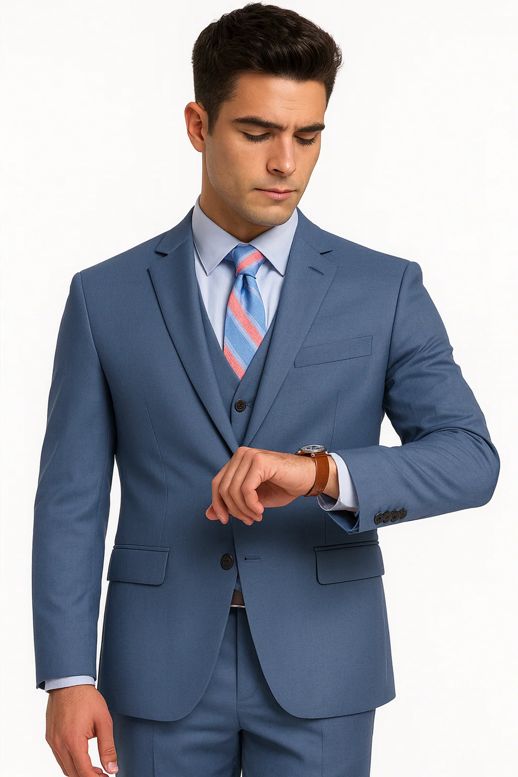 Brand: Caravelli Collezione Suit - Caravelli Suit - Caravelli italy Men's Blue Suit - Image 5