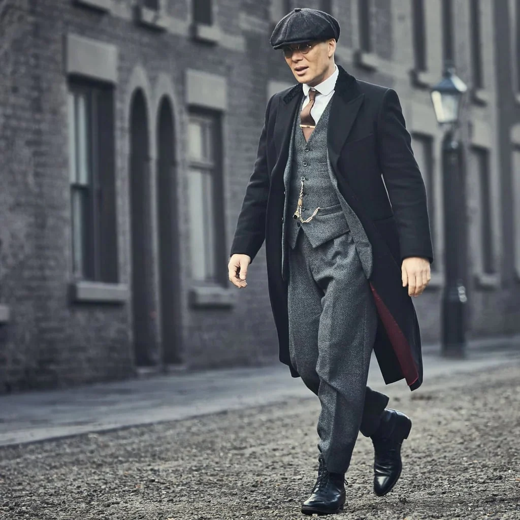 Brand New Quality 1920's English Style Peaky Blinders Style Vested Peaky Blinder Suit - Peaky Blinders Outfit + Overcoat + Hat (Peaky Blinder Custome) - Image 10