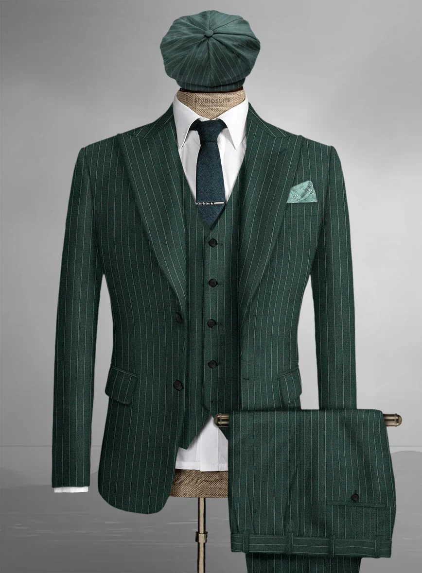 Brand New Quality 1920's English Style Peaky Blinders Style Vested Peaky Blinder Suit - Peaky Blinders Outfit + Overcoat + Hat (Peaky Blinder Custome) - Image 25