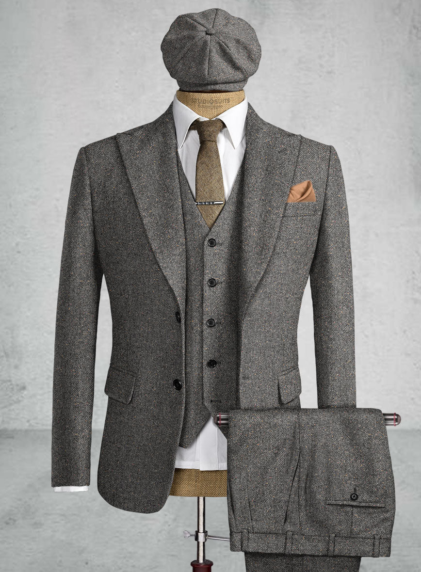 Brand New Quality 1920's English Style Peaky Blinders Style Vested Peaky Blinder Suit - Peaky Blinders Outfit + Overcoat + Hat (Peaky Blinder Custome) - Image 40