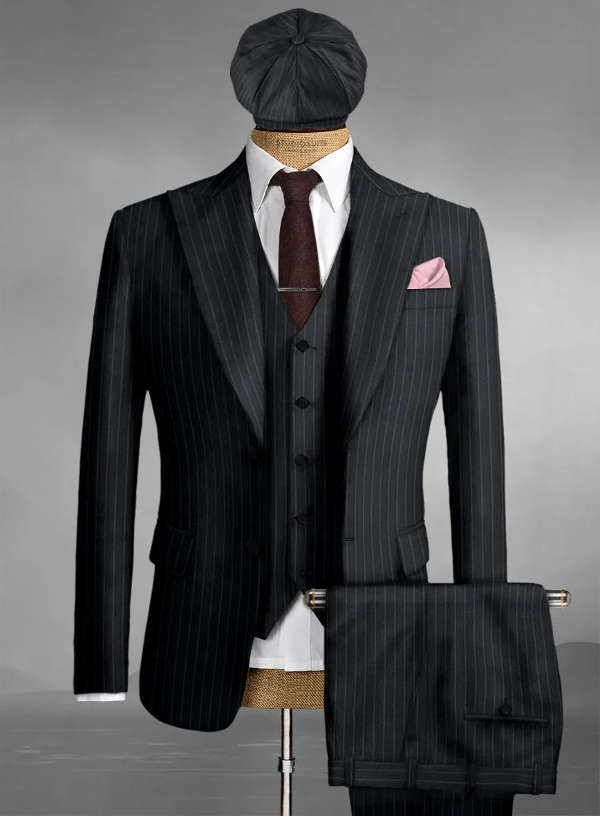 Brand New Quality 1920's English Style Peaky Blinders Style Vested Peaky Blinder Suit - Peaky Blinders Outfit + Overcoat + Hat (Peaky Blinder Custome) - Image 45