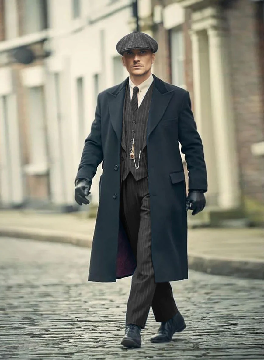 Brand New Quality 1920's English Style Peaky Blinders Style Vested Peaky Blinder Suit - Peaky Blinders Outfit + Overcoat + Hat (Peaky Blinder Custome) - Image 50