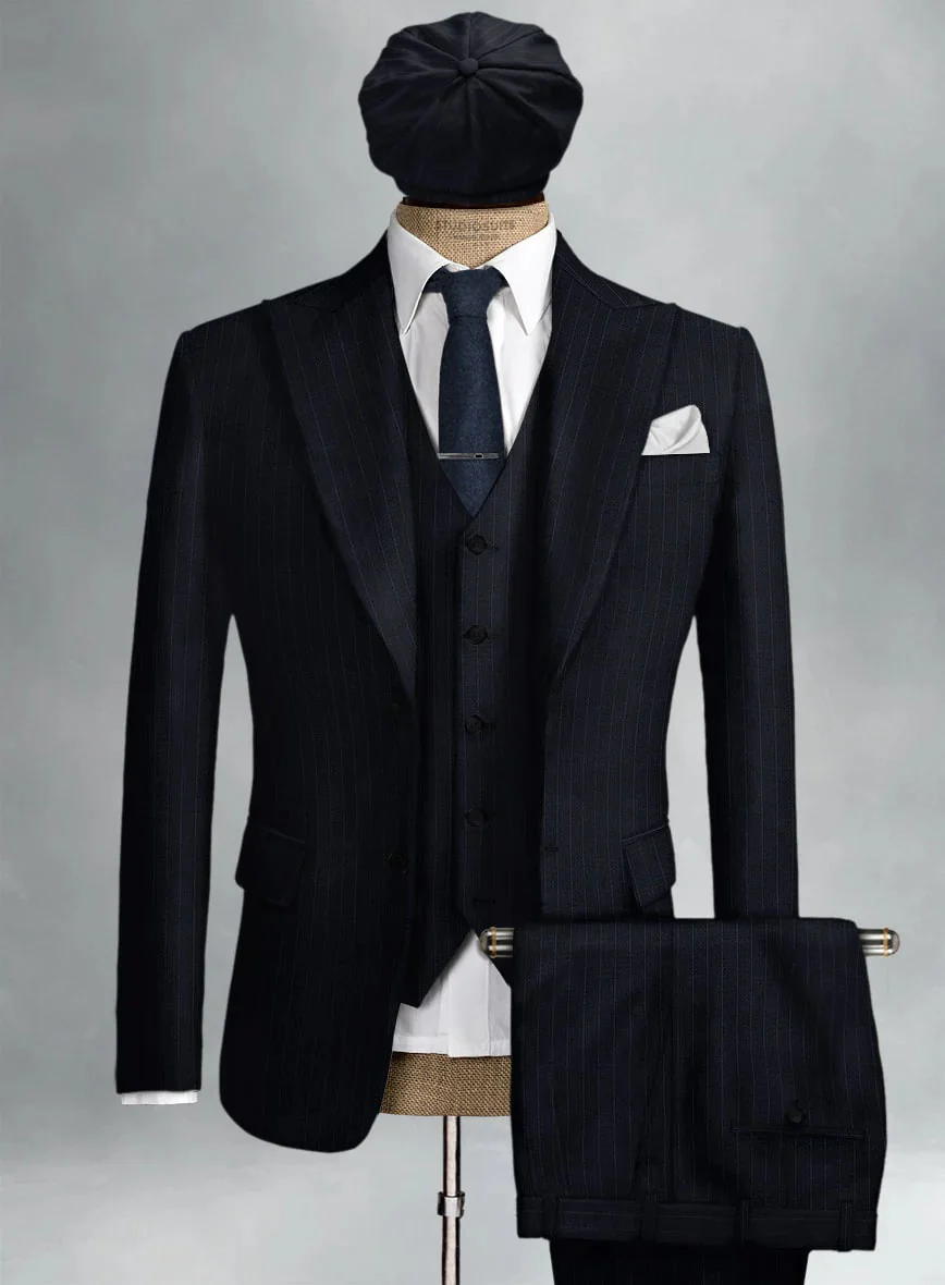 Brand New Quality 1920's English Style Peaky Blinders Style Vested Peaky Blinder Suit - Peaky Blinders Outfit + Overcoat + Hat (Peaky Blinder Custome) - Image 54