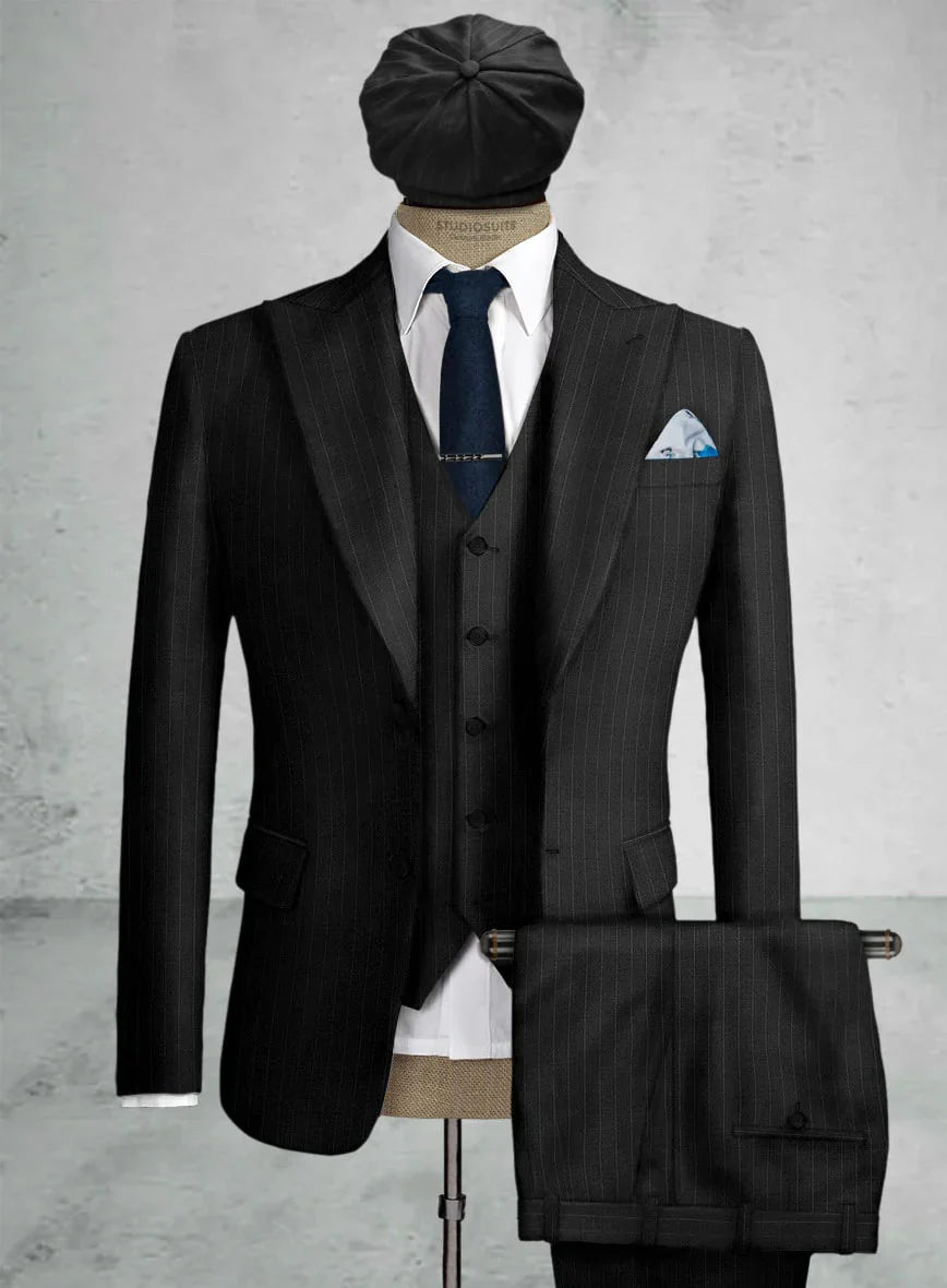 Brand New Quality 1920's English Style Peaky Blinders Style Vested Peaky Blinder Suit - Peaky Blinders Outfit + Overcoat + Hat (Peaky Blinder Custome) - Image 64