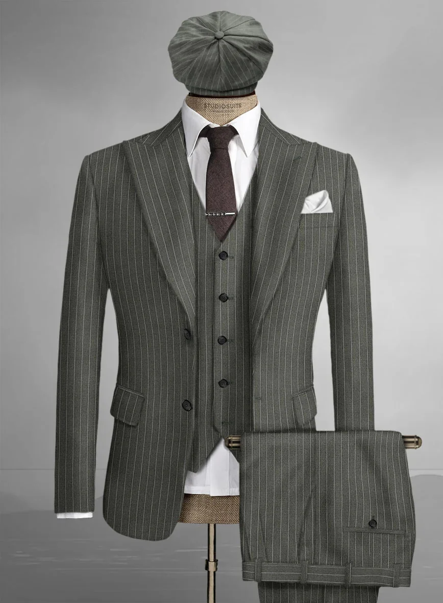 Brand New Quality 1920's English Style Peaky Blinders Style Vested Peaky Blinder Suit - Peaky Blinders Outfit + Overcoat + Hat (Peaky Blinder Custome) - Image 67