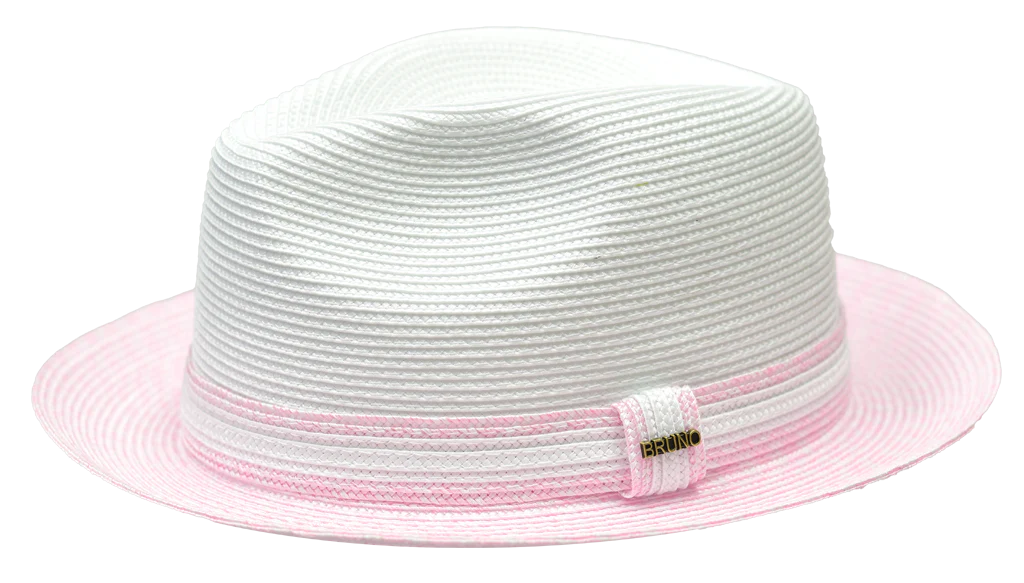 Bruno Capelo Antonio Collection White/Light Pink Hat